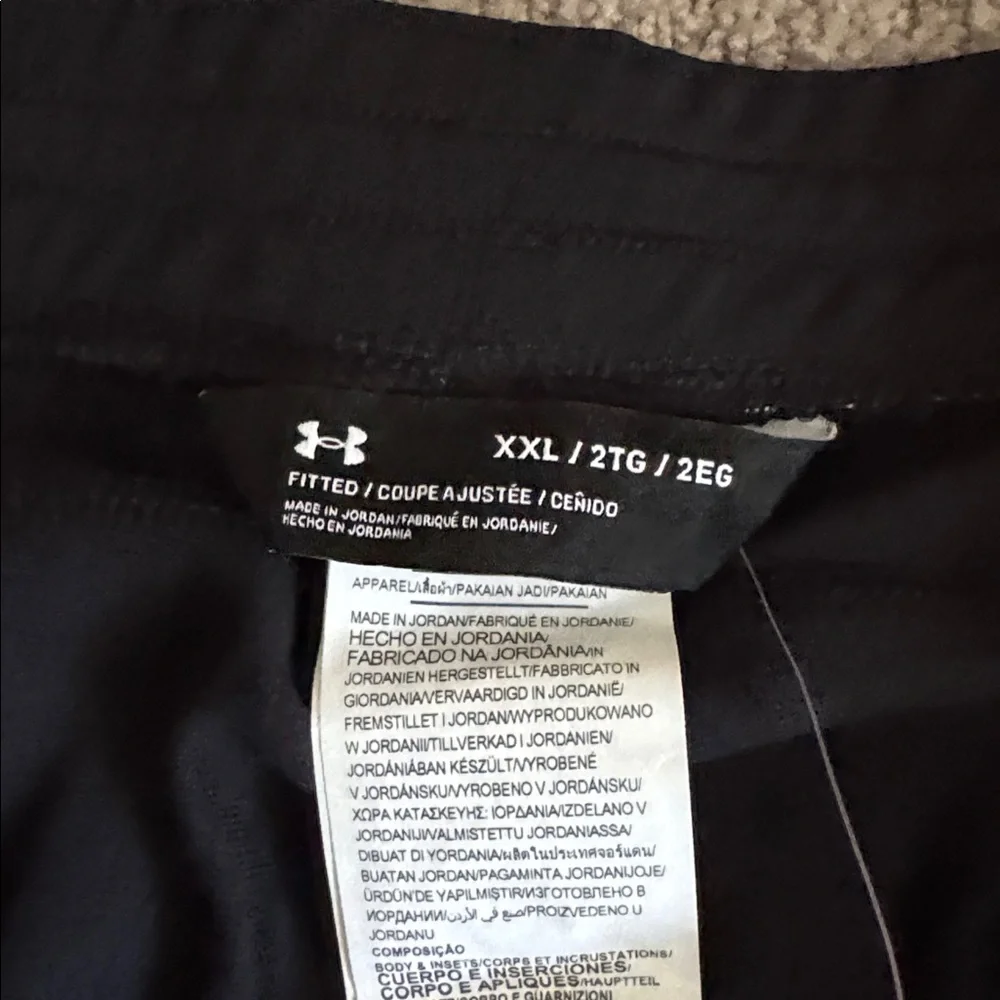 NEW Under Armour men’s athletic track pants black NWT tapered gym casual XXL